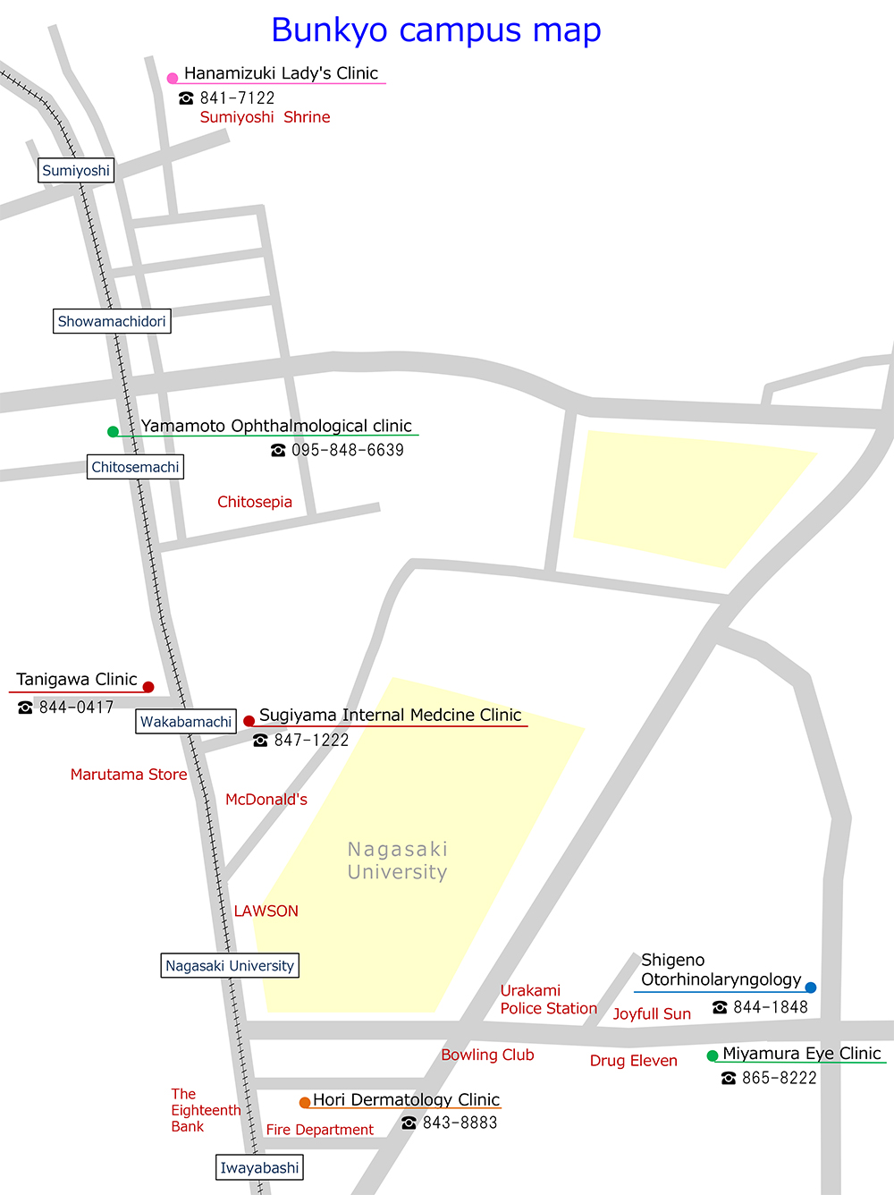 Bunkyo campus map